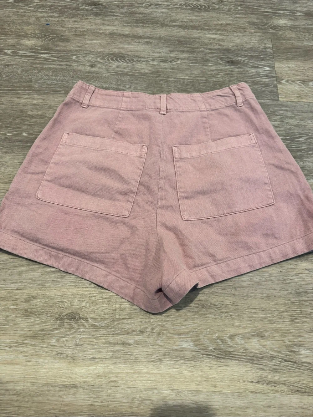 Universal Thread High-Rise A-Line Pleated mauve Shorts w/ double-button closure